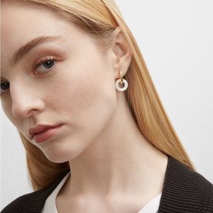 Club Monaco Ring Hoop Earrings Gold